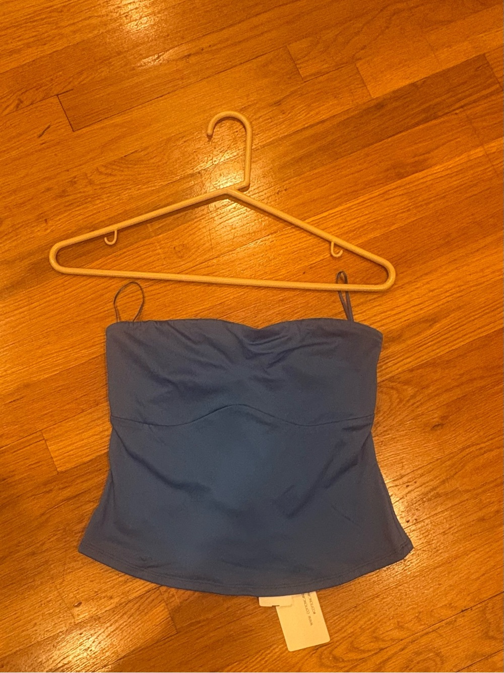 NWT Cotton Candy LA- Strapless Top Blue Size L